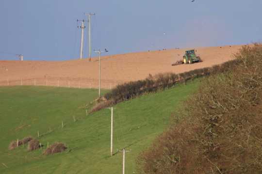 24 March 2021 - 17-03-49
The farming calender knows nothing about lockdown.

Up above Kingswear this JD tractor was a harrowing sight.
----------------------------
